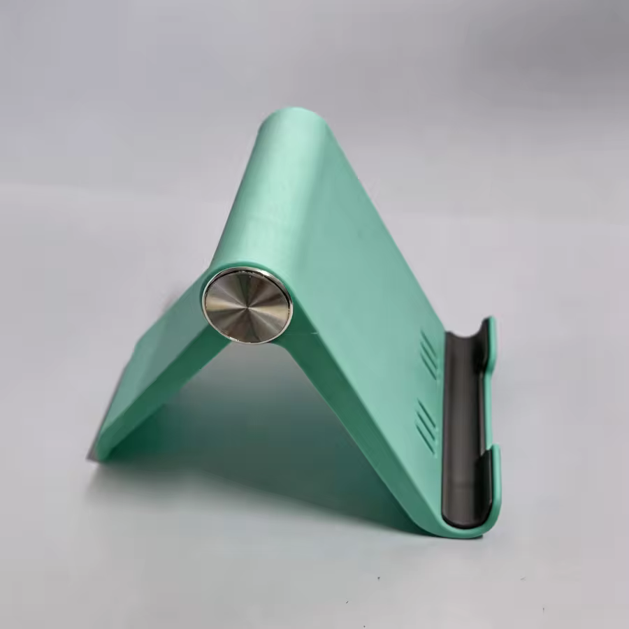 Adjustable Phone Stand for Desk, Foldable Portable Cell Phone Holder, Universal Desktop Mobile Phone Stand for iPhone & Samsung in Green