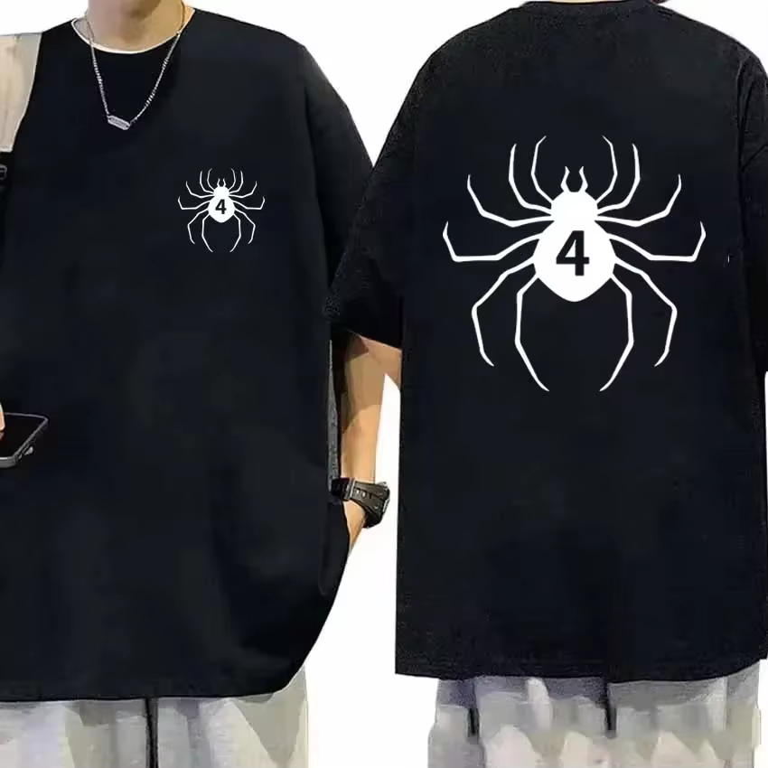 Anime Clothes Graphic Print Casual Japanese Streetwear Apparel in black