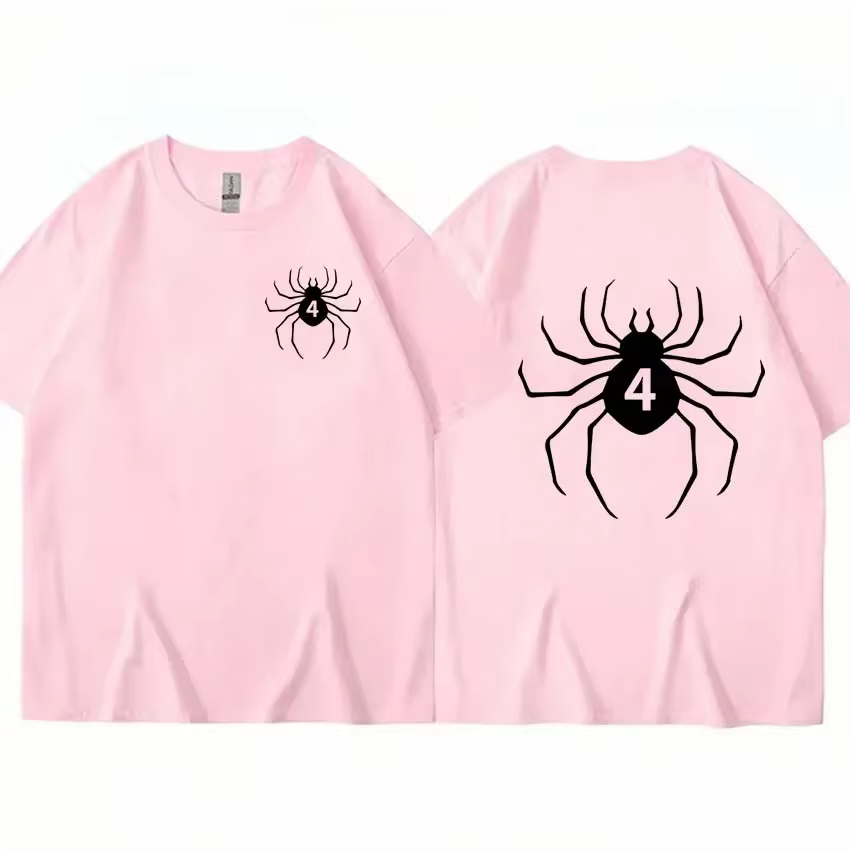 Anime Clothes Graphic Print Casual Japanese Streetwear Apparel in Pink