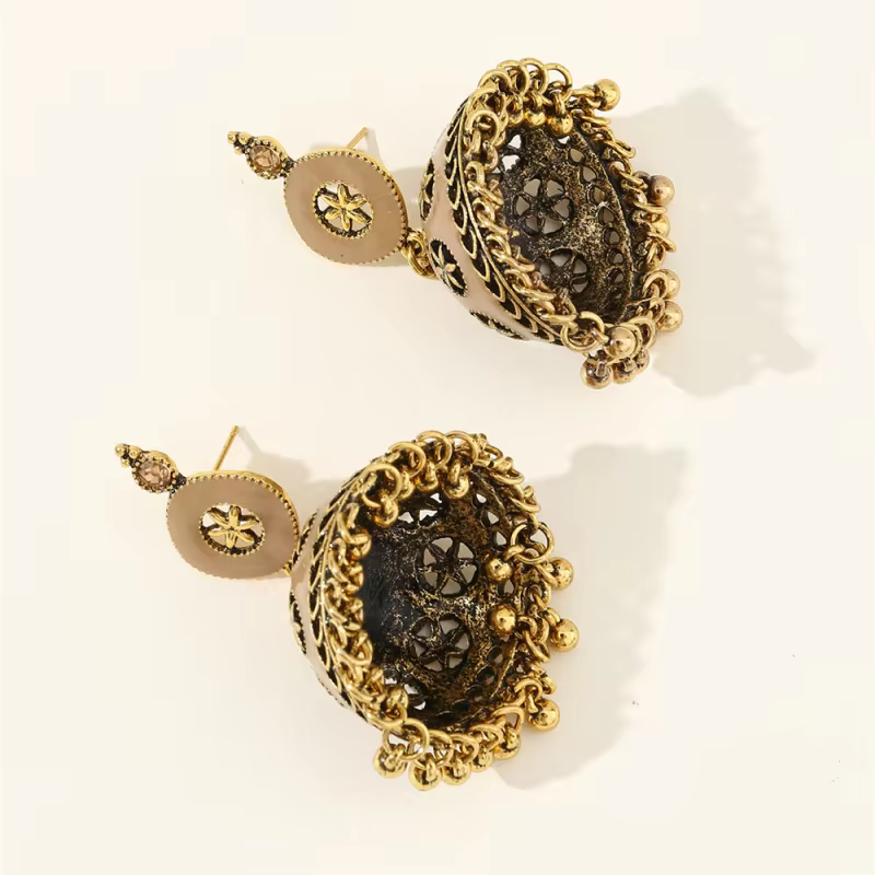 Bell Drip Classic Stud Earrings | Elegant Ear Jwellery For Everyday wear in Earrings, view 5