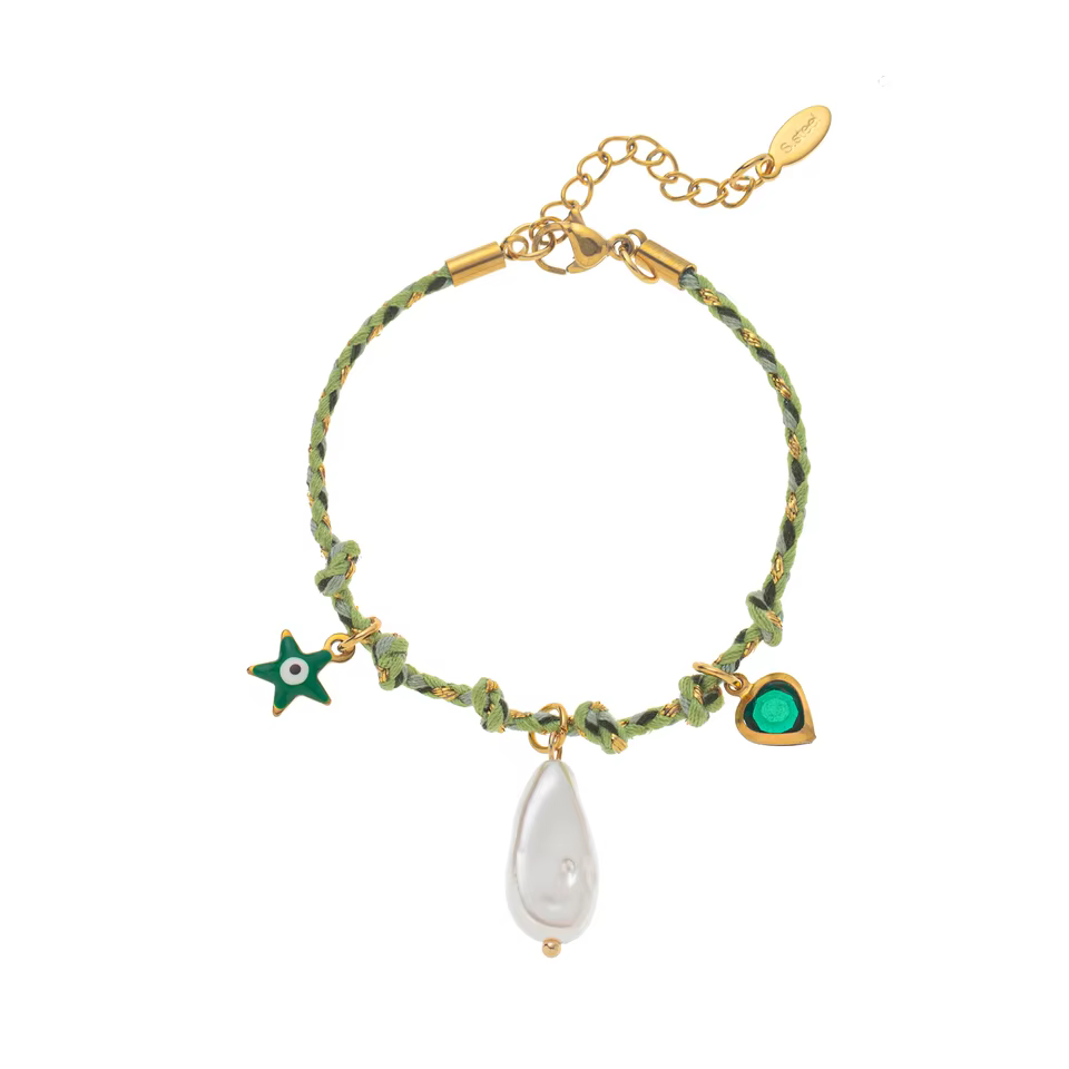 Braided Women's Bracelet - Fine Luxury multicolour Jewelry Collection, view 10