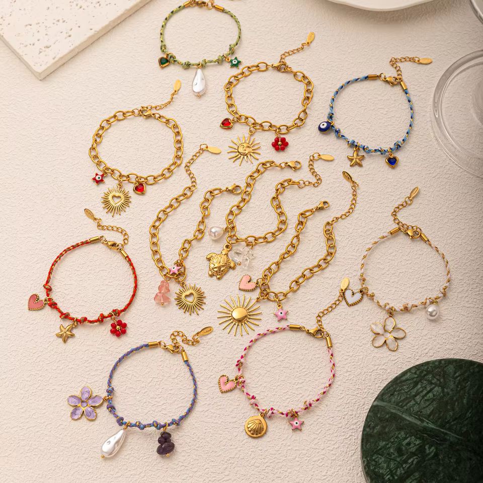 Braided Women's Bracelet - Fine Luxury multicolour Jewelry Collection, view 5