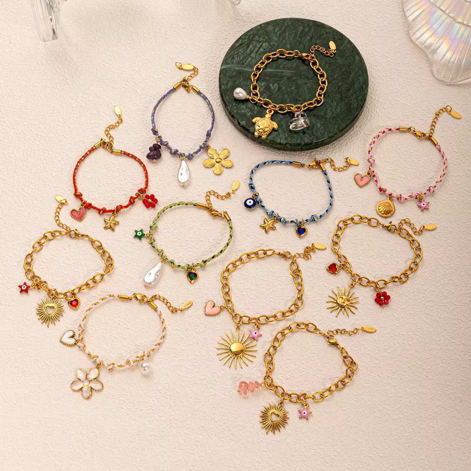 Braided Women's Bracelet - Fine Luxury multicolour Jewelry Collection, view 4