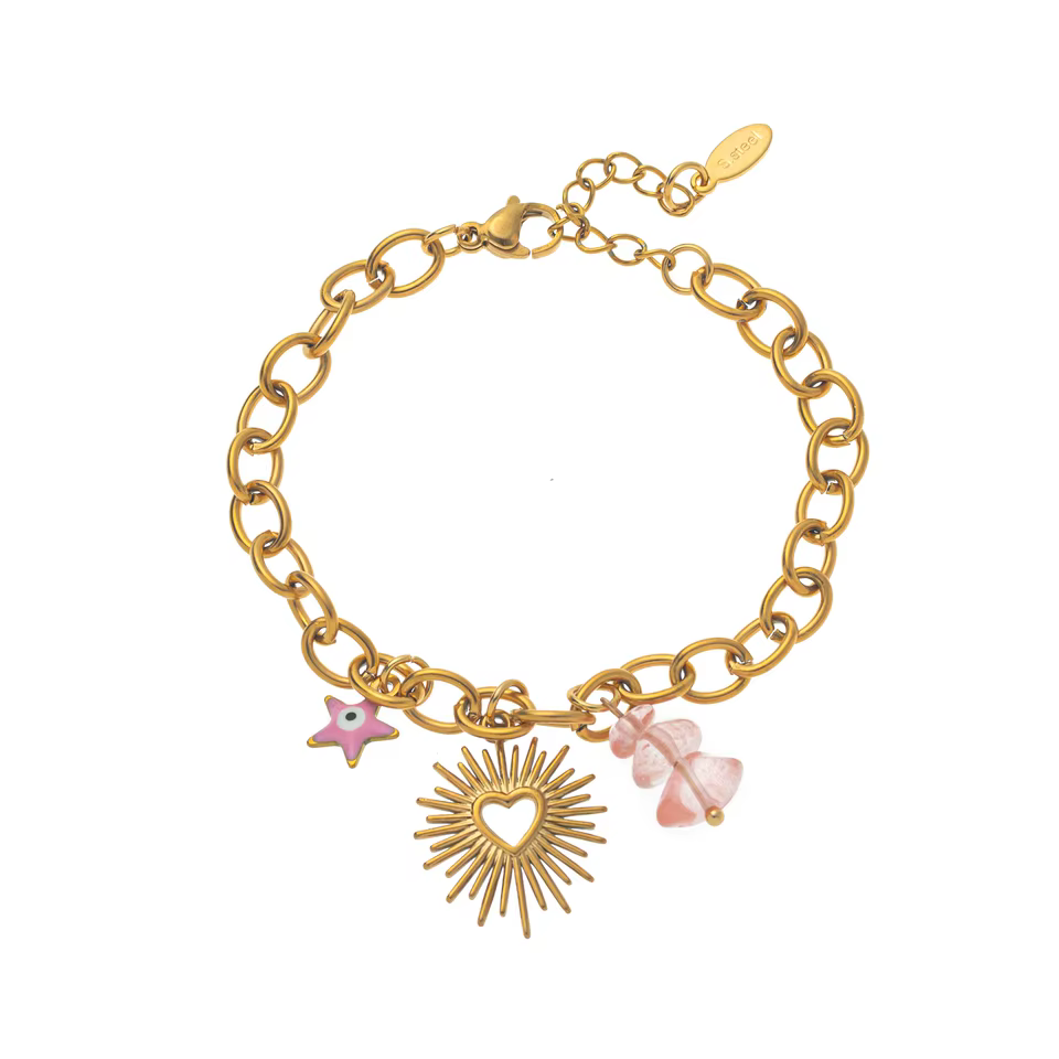 Braided Women's Bracelet - Fine Luxury multicolour Jewelry Collection in Gold-color