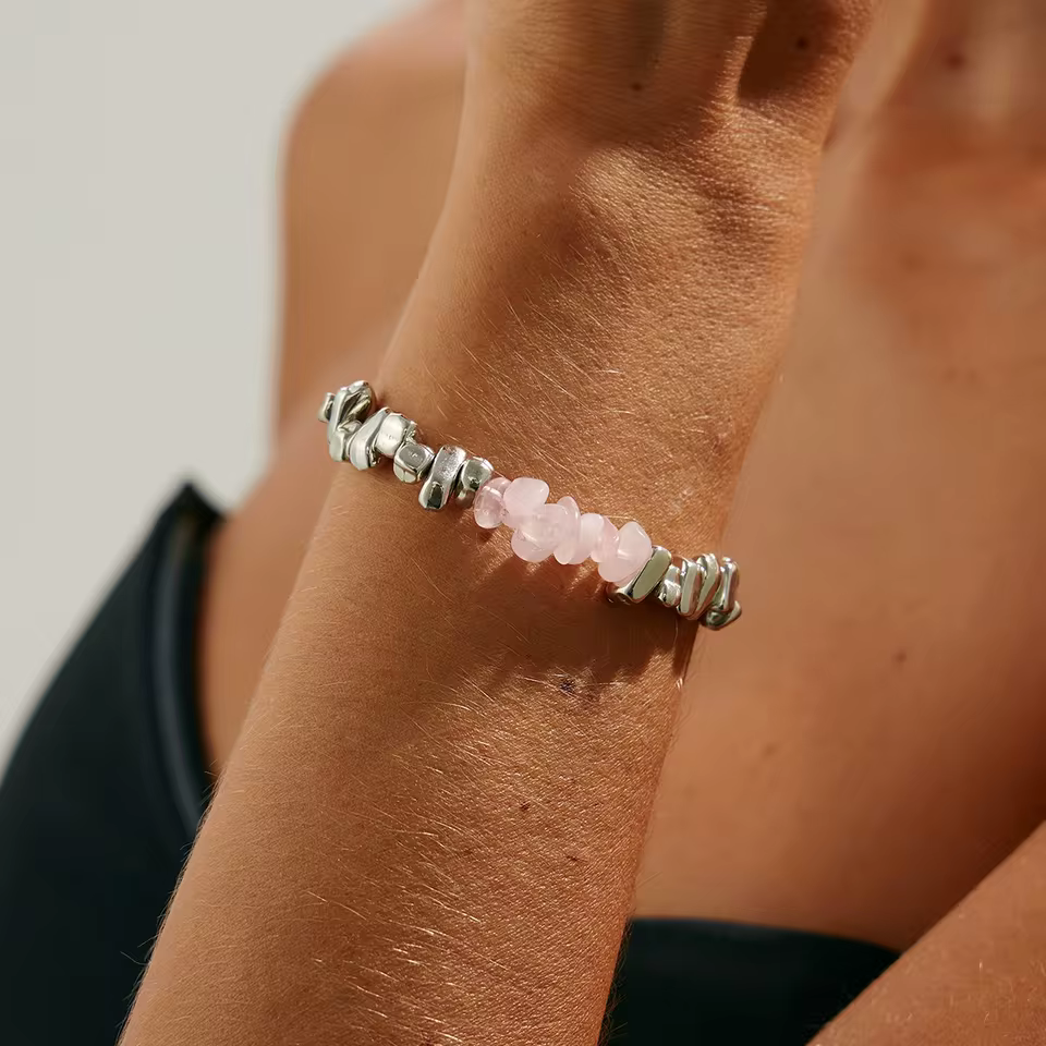 Charm Bracelets for Women with Adjustable link and Secure Clasp in B072-white