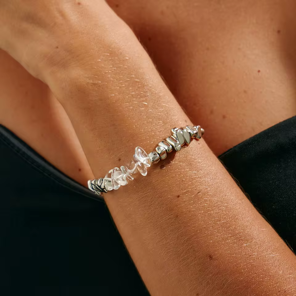 Charm Bracelets for Women with Adjustable link and Secure Clasp in B072-white, view 4