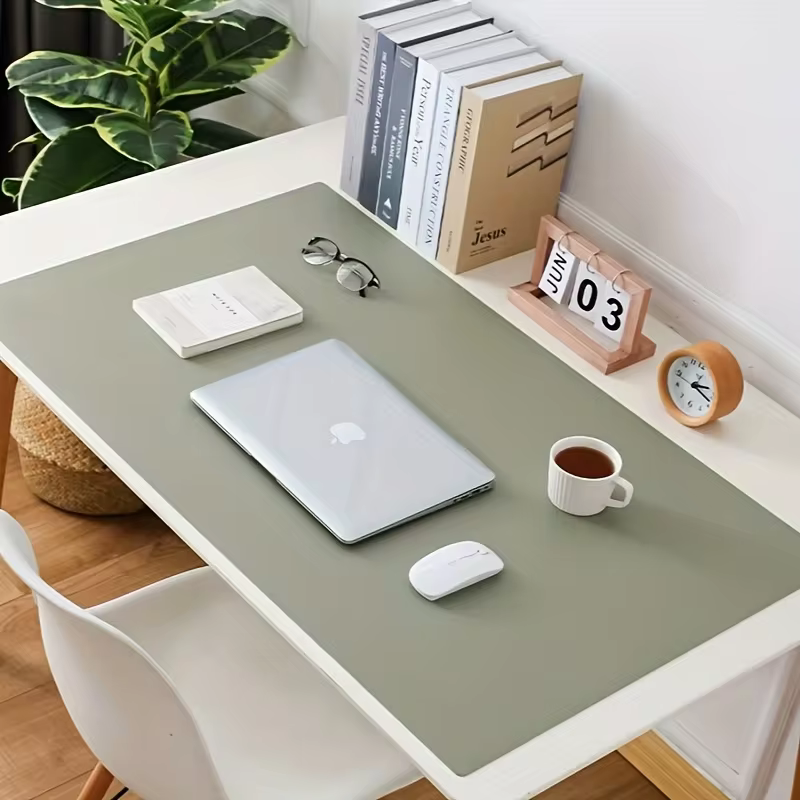 Classic Black Non-Slip Mouse Pad for Home and Office Desks in Beige, view 4