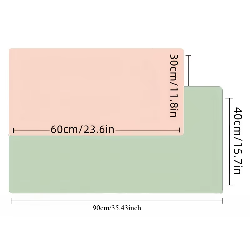 Classic Black Non-Slip Mouse Pad for Home and Office Desks in Pink, view 2