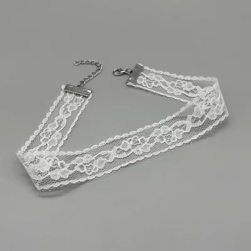 Classic Minimalist Lace Necklace for Women - Delicate Everyday Jewellery in 02, view 4