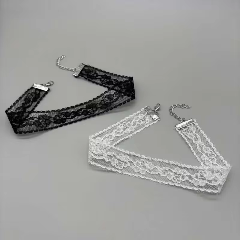 Classic Minimalist Lace Necklace for Women - Delicate Everyday Jewellery in 01