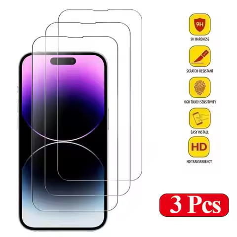 Clear iPhone Tempered Glass Screen Protector with Easy Align Frame
