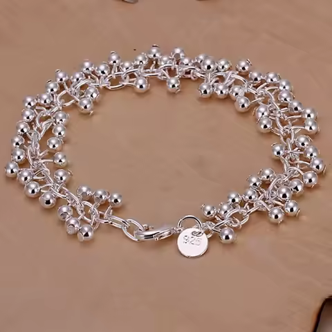 Customizable Charm Bracelet with Secure Clasp for Beads and Pendants