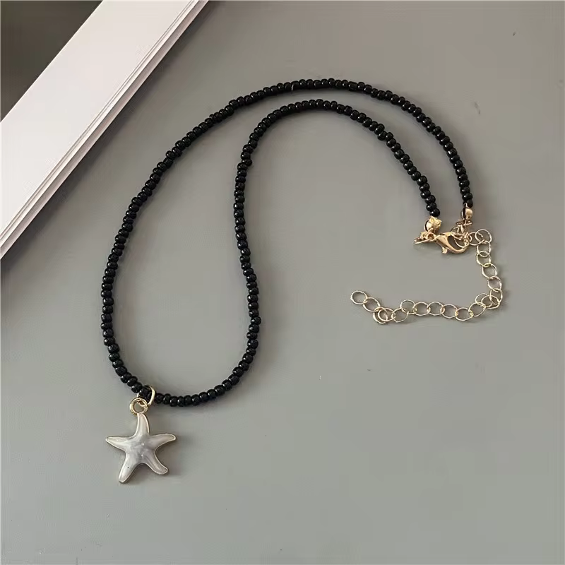 Freshwater Cultured Pearl Necklace in Sterling Silver - Classic Star Pendant Design in D, view 2