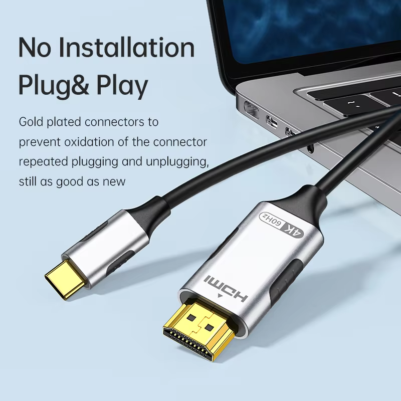 High-Speed HDMI Cable with Gold-Plated Connectors for 4K Ultra HD Video, view 13