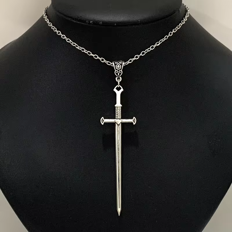 Kendra Scott Pendant Necklace with Adjustable Chain and Signature Silhouette and with Dagger Design in style-1, view 4