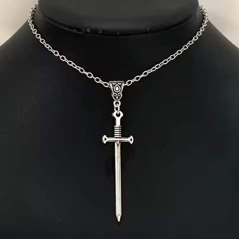 Kendra Scott Pendant Necklace with Adjustable Chain and Signature Silhouette and with Dagger Design style-2