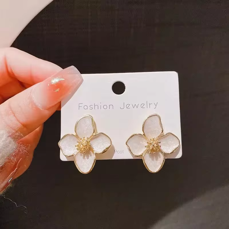 Minimalist Threader Earrings in Gold Finish - Adjustable Pull-Through Dangle Jewellery in ED3539-W