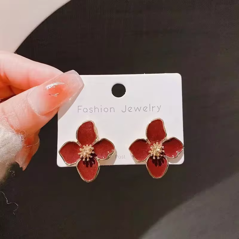 Minimalist Threader Earrings in Gold Finish - Adjustable Pull-Through Dangle Jewellery in ED3539-R