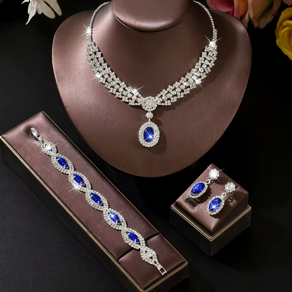 Pandora Necklace in Sterling Silver - Classic Chain and Pendant Jewellery For women in 84831408-Blue, view 4