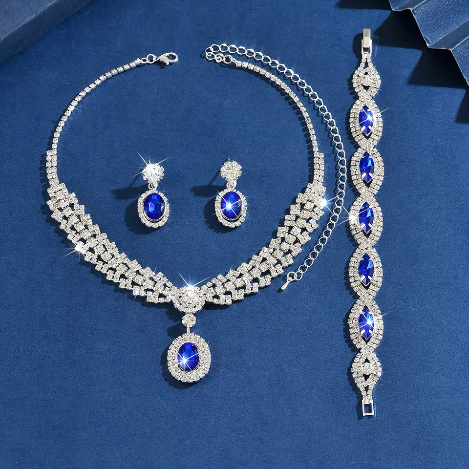 Pandora Necklace in Sterling Silver - Classic Chain and Pendant Jewellery For women in 84831408-Blue, view 5