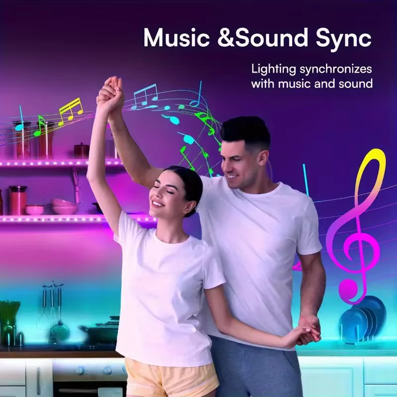 Smart RGB Light Strip with App Control and Music Sync, view 7