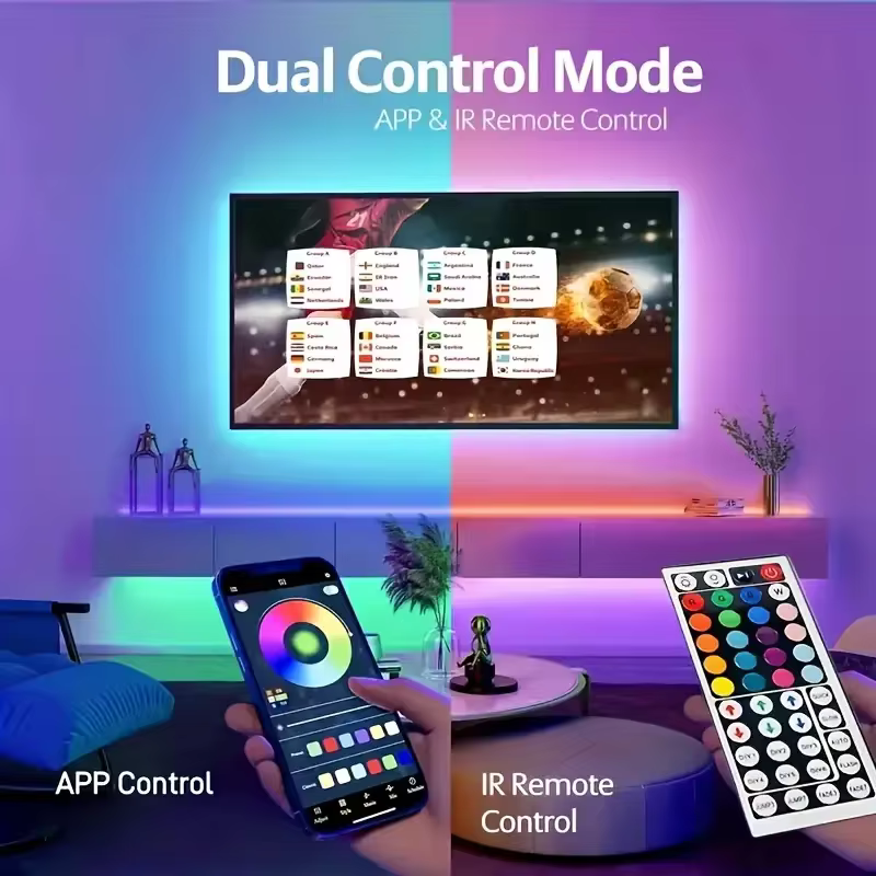 Smart RGB Light Strip with App Control and Music Sync, view 5