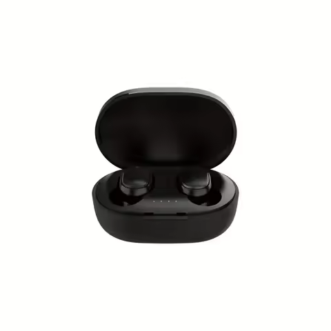 TWS True Wireless Stereo Earbuds with Bluetooth Connection and Charging Case Black