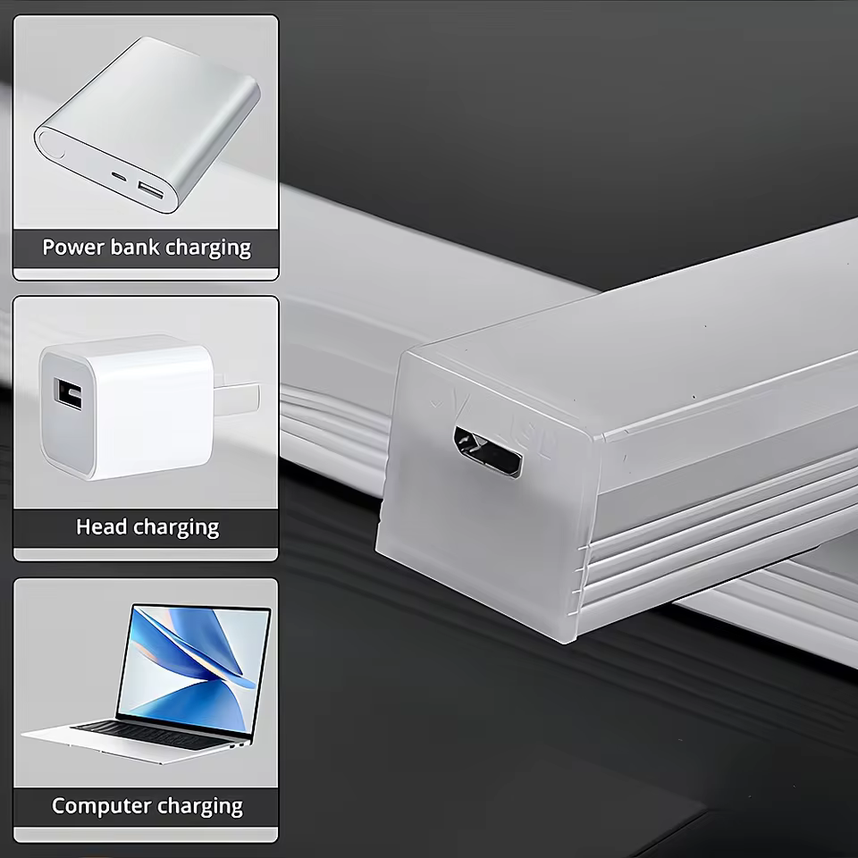 Wireless LED Motion Sensor Night Light, USB Rechargeable Magnetic Under Cabinet Closet Tube Lamp, view 14