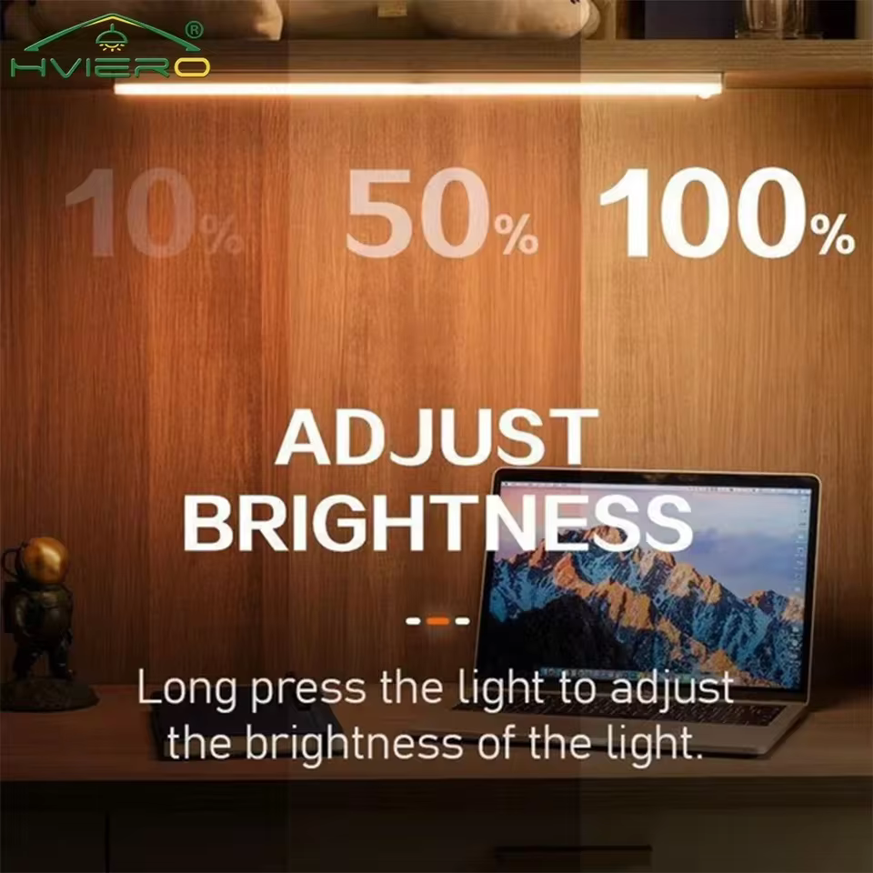Wireless LED Motion Sensor Night Light, USB Rechargeable Magnetic Under Cabinet Closet Tube Lamp, view 12