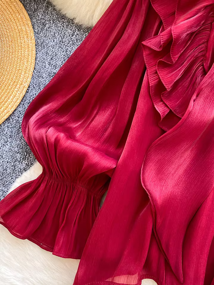 Women Cute Tops, Versatile Everyday Fashion & Casual Style in red, view 4