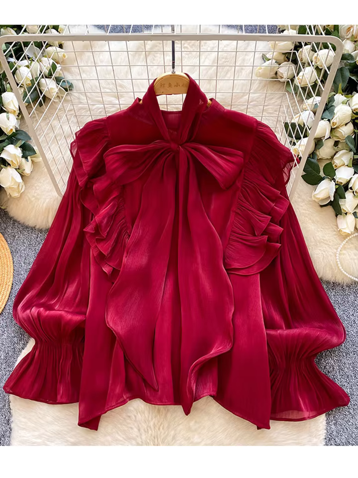 Women Cute Tops, Versatile Everyday Fashion & Casual Style in red, view 2