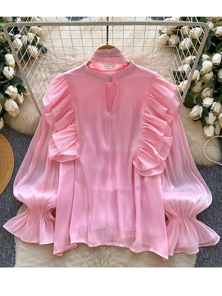 Women Cute Tops, Versatile Everyday Fashion & Casual Style in pink, view 12
