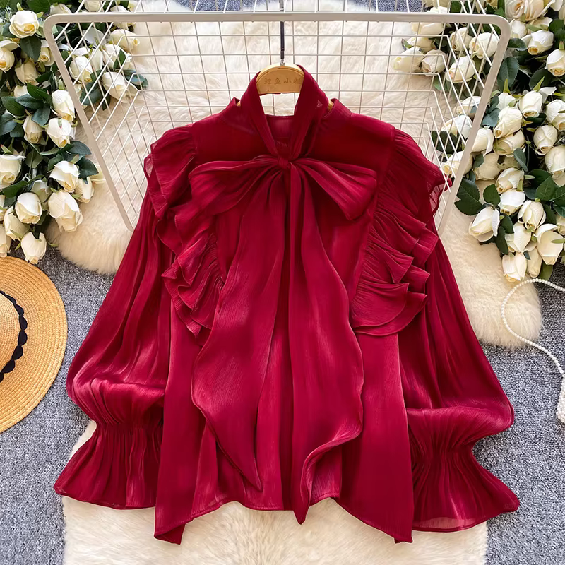 Women Cute Tops, Versatile Everyday Fashion & Casual Style in red